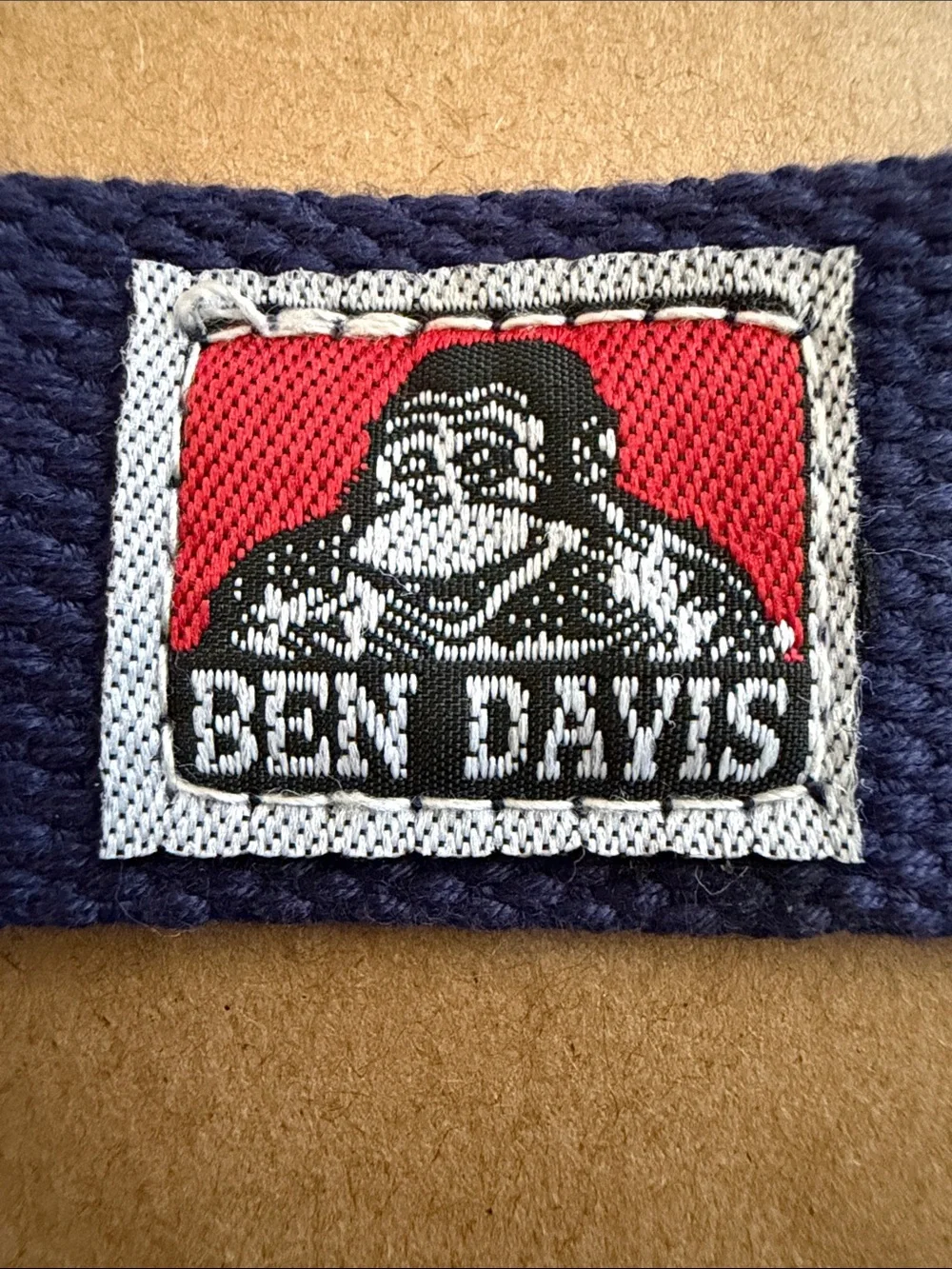 Navy blue Ben Davis cotton web belt